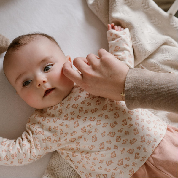 Bio-Baumwolle Babykleidung Set - Blau & Weiß mit Auto-Print